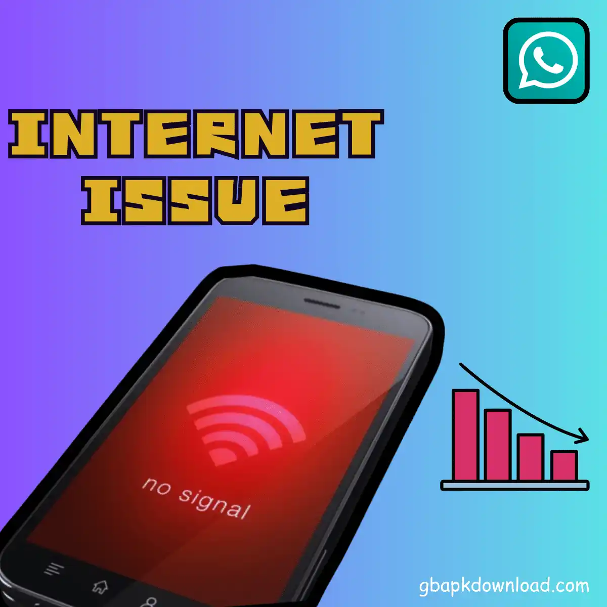 GB WhatsApp not installing due to an Internet issue