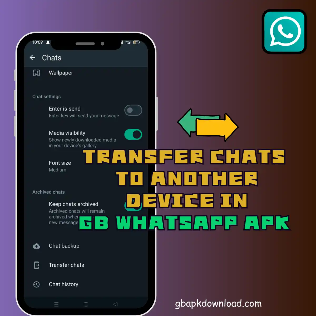 Transfer Chats to another device in GB WhatsApp From Google Drive